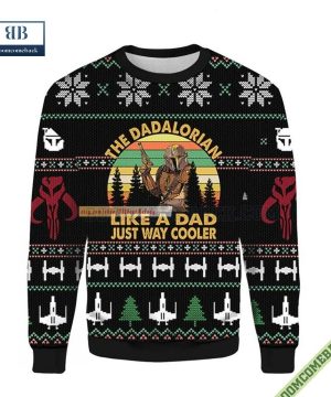 The Dadalorian Star Wars Like A Dad Just Way Cooler Ugly Xmas Sweater