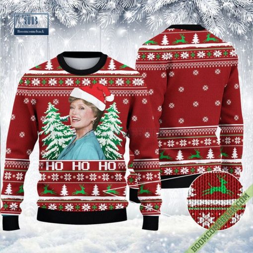 The Golden Girls Blanche Devereaux Ho Ho Ho Christmas Sweater