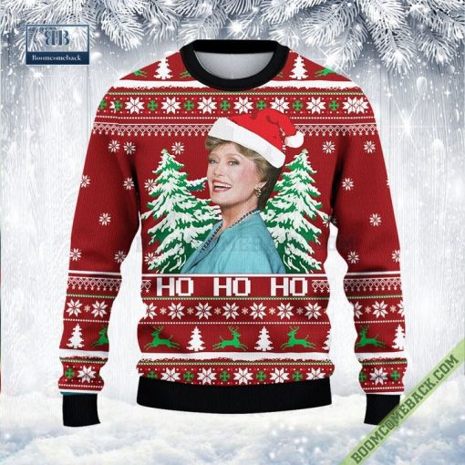 The Golden Girls Blanche Devereaux Ho Ho Ho Christmas Sweater