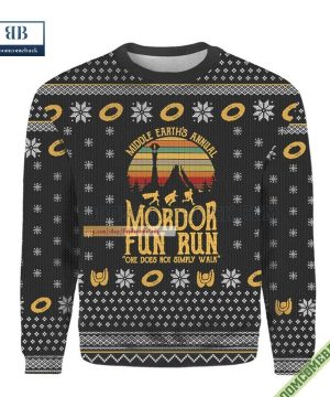 The LOTR Mordor Fun Run Ugly Xmas Sweater