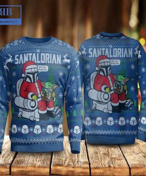 The Santalorian Blue Ugly Christmas Sweater