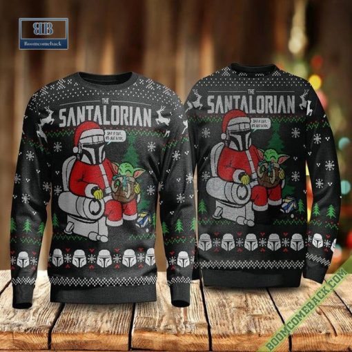 The Santalorian Christmas Black Ugly Sweater