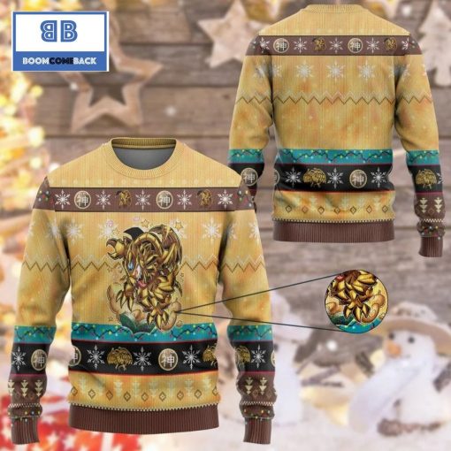 The Winged Toon Of Ra Yu Gi Oh Anime Custom Imitation Knitted Christmas 3d Sweater