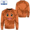 Tie Dye Chikorita Face Pokemon Anime Christmas 3d Sweatshirt