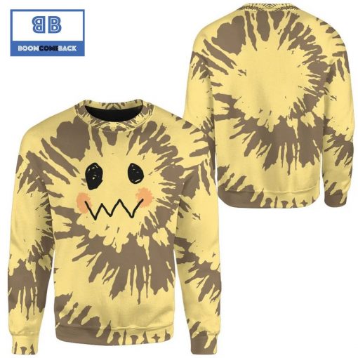 Tie Dye Mimikyu Face Pokemon Anime Christmas 3d Sweatshirt