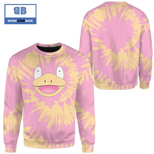 Tie Dye Slowpoke Face Christmas Pokemon Anime 3d Sweatshirt