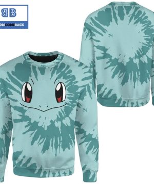 tie dye squirtle face pokemon anime christmas 3d sweatshirt 3 lqeOX