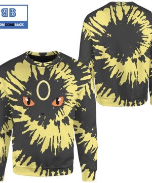 Tie Dye Umbreon Face Pokemon Anime Christmas 3d Sweatshirt