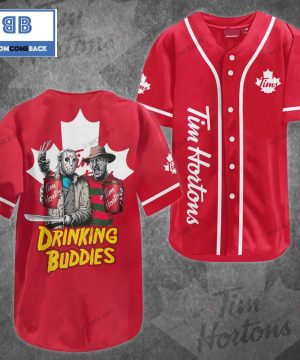 Tim Hortons Horror Drinking Buddies Halloween Baseball Jersey