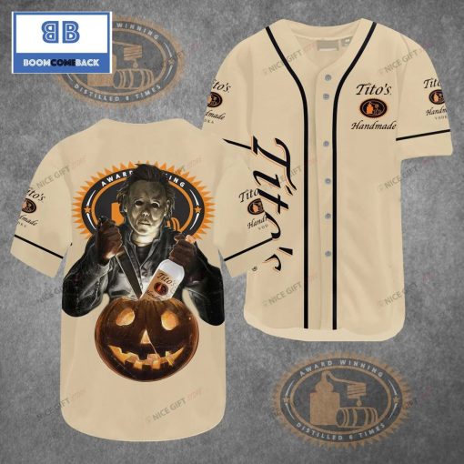 Tito Handmade Vodka Horror Halloween Baseball Jersey