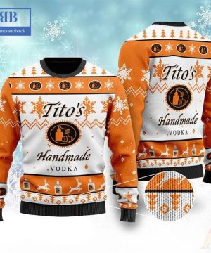 Tito’s Handmade Vodka Ver 2 Ugly Christmas Sweater