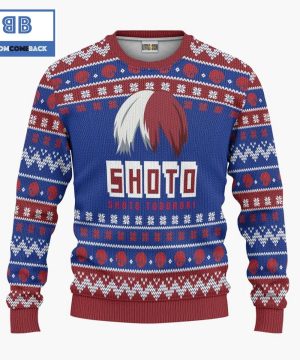 todoroki shouto my hero academia anime christmas custom knitted 3d sweater 4 Wcij4