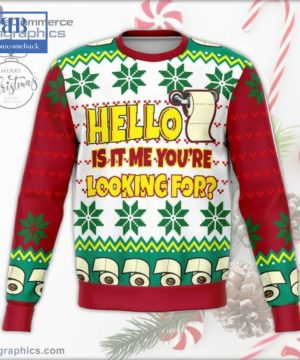 Toilet Paper Hello IsIt Me You’re Looking For Ugly Christmas Sweater