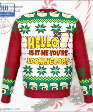 Toilet Paper Hello IsIt Me You’re Looking For Ugly Christmas Sweater