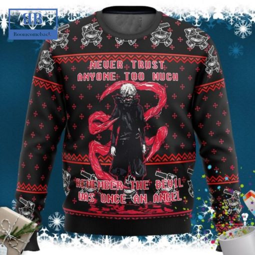 Tokyo Ghoul Ken Kaneki Never Trust Any One Too Much Ugly Christmas Sweater