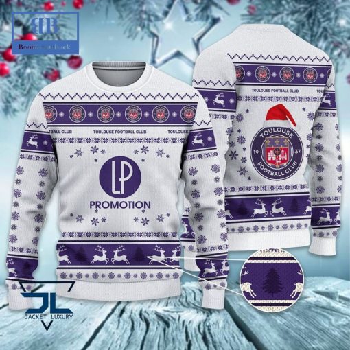 Toulouse FC Santa Hat Ugly Christmas Sweater