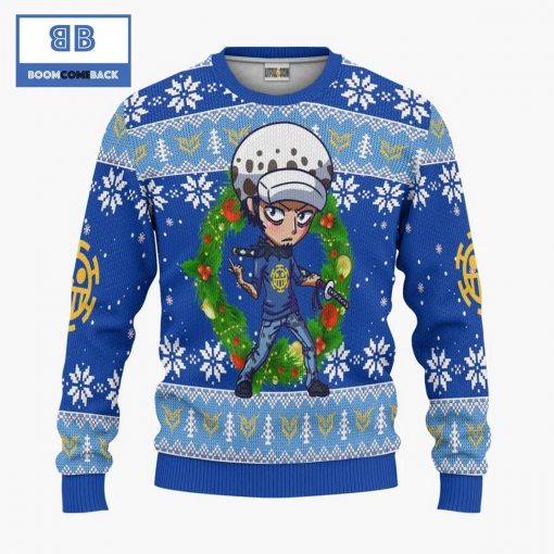 Trafalgar Law One Piece Anime Christmas Custom Knitted 3D Sweater