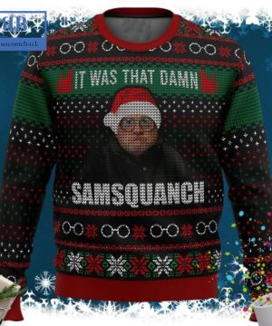 Trailer Park Boys Samsquanch It Was That Damn Ugly Christmas Sweater