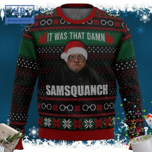 Trailer Park Boys Samsquanch It Was That Damn Ugly Christmas Sweater