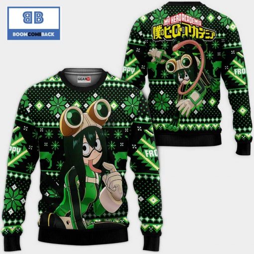 Tsuyu Asui My Hero Academi Anime Christmas 3D Sweater