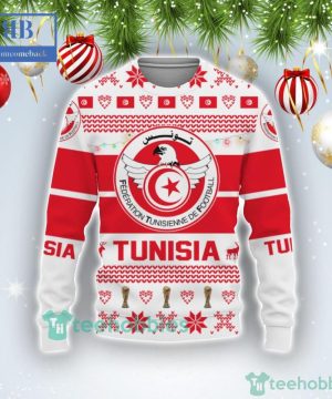 Tunisia National Football Team World Cup 2022 Qatar Style 2 Ugly Christmas Sweater