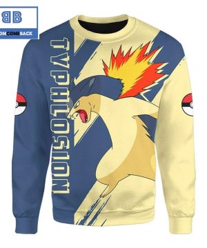 Typhlosion Pokemon Anime Christmas 3D Sweatshirt