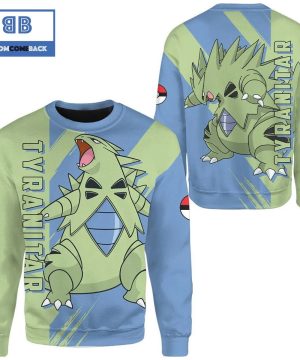 Tyranitar Pokemon Anime Christmas 3D Sweatshirt