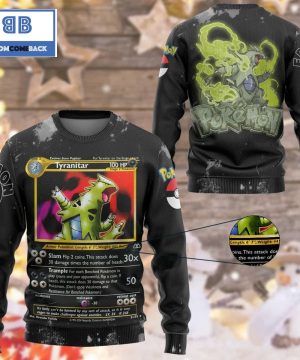 Tyranitar Pokemon Anime Custom Imitation Knitted Christmas 3d Sweater