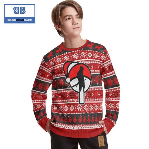 Uchiha Clan Mangekyou Sharingan Naruto Anime Christmas Custom Knitted 3D Sweater