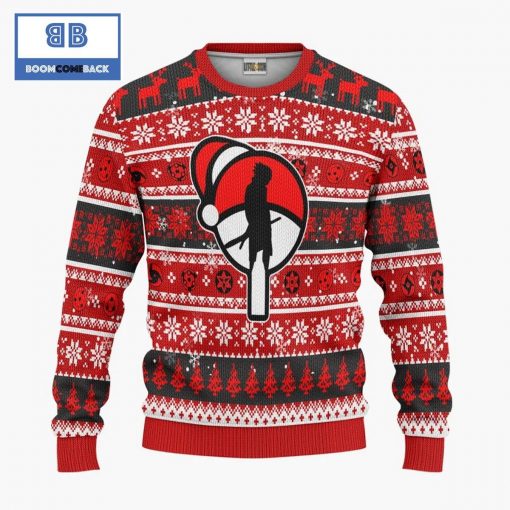 Uchiha Clan Mangekyou Sharingan Naruto Anime Christmas Custom Knitted 3D Sweater