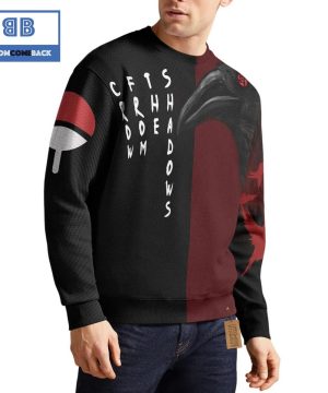 Uchiha Itachi Crow From The Shadows Naruto Anime 3D Sweater