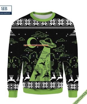 UFO Holographic Ugly Xmas Sweater