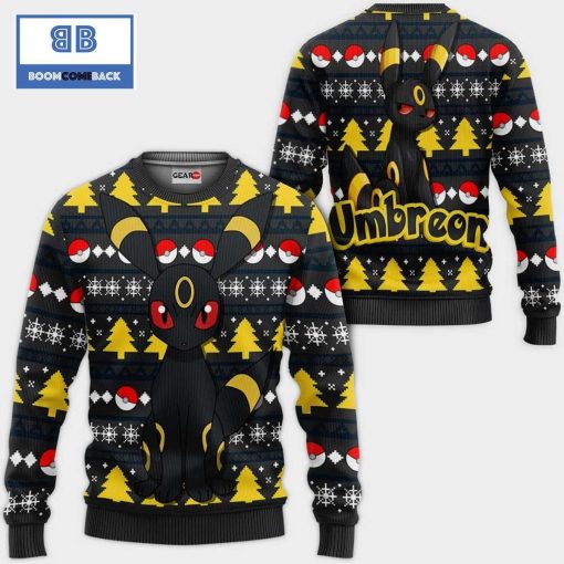 Umbreon Pokemon Anime Christmas 3D Sweater