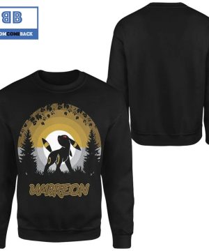 umbreon shadow pokemon anime christmas 3d sweatshirt 4 zeWgA