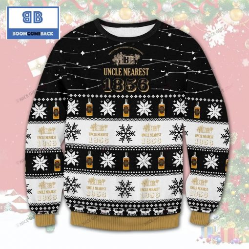 Uncle Nearest 1856 Whiskey Christmas 3D Sweater