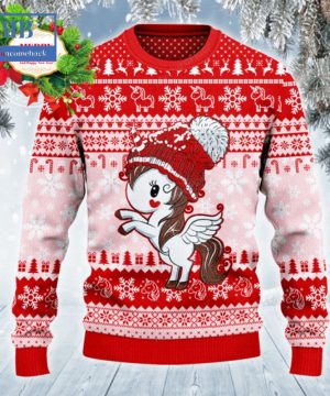 Unicorn Christmas Hat Ugly Christmas Sweater