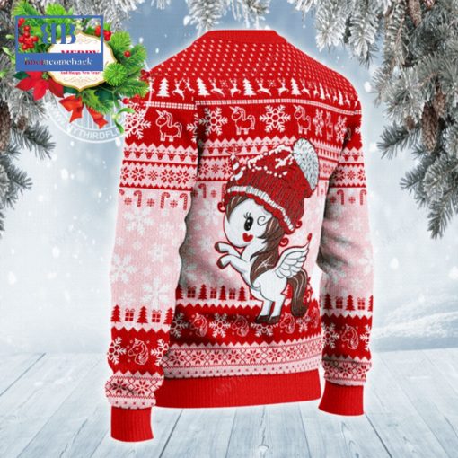 Unicorn Christmas Hat Ugly Christmas Sweater