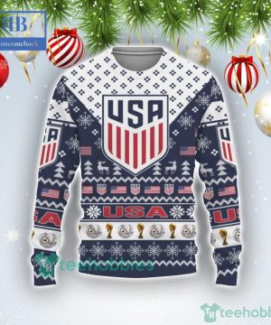 United States National Soccer Team World Cup 2022 Qatar Style 2 Ugly Christmas Sweater