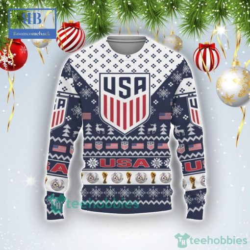 United States National Soccer Team World Cup 2022 Qatar Style 2 Ugly Christmas Sweater