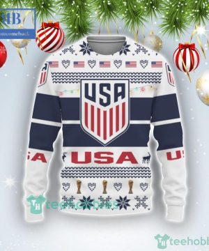 United States National Soccer Team World Cup 2022 Qatar Style 3 Ugly Christmas Sweater