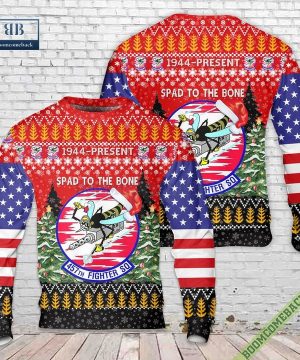 US Air Force 457th Fighter Squadron Christmas Sweater Jumper