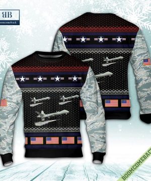 US Air Force General Atomics MQ-9 Reaper Ugly Christmas Sweater