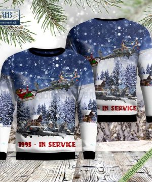 US Army Boeing AH-64D Longbow Apache Ugly Christmas Sweater