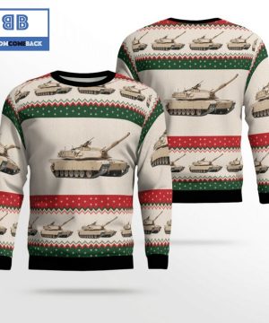 US Army M1 Abrams Main Battle Tank Ugly Christmas Sweater