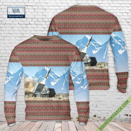 US Army M270 MLRS Ugly Christmas Sweater