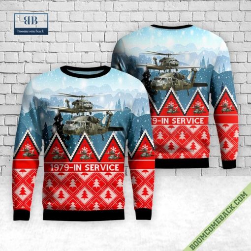 US Army Sikorsky UH-60 Black Hawk Ugly Christmas Sweater