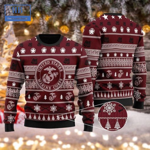 US Marine Corps Ver 2 Ugly Christmas Sweater