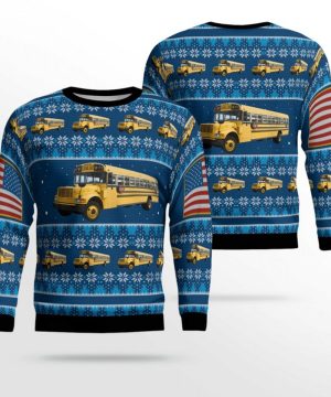 US School Bus Driver Ugly Christmas Sweater