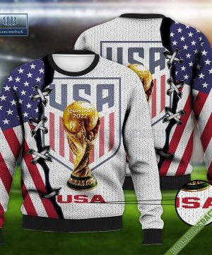 USA Flag National Soccer Team World Cup 2022 3D Sweater And Hoodie T-Shirt