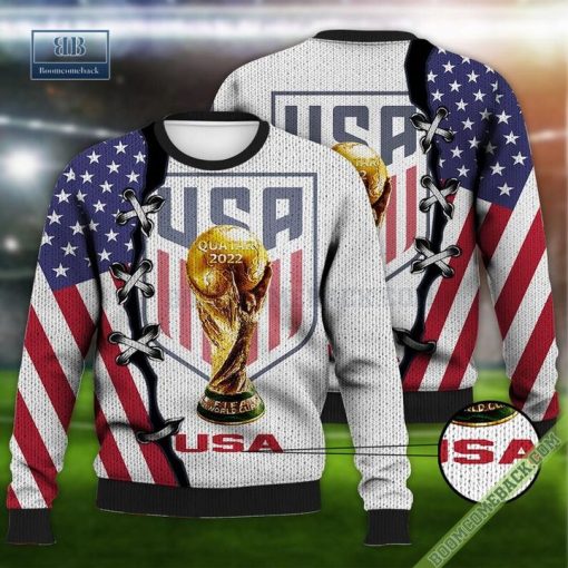 USA Flag National Soccer Team World Cup 2022 3D Sweater And Hoodie T-Shirt